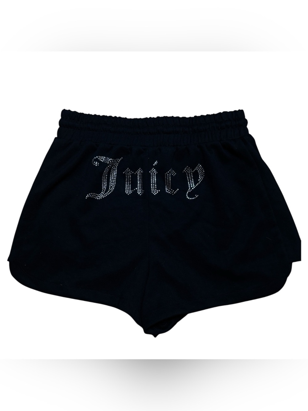 Y2K juicy couture black shorts with rhinestones